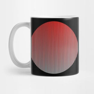 Red and Gray Circle Mug